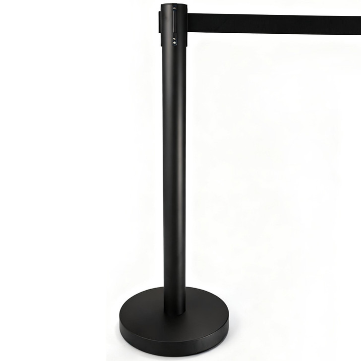 Retractable Posts- Black Post Black Belt