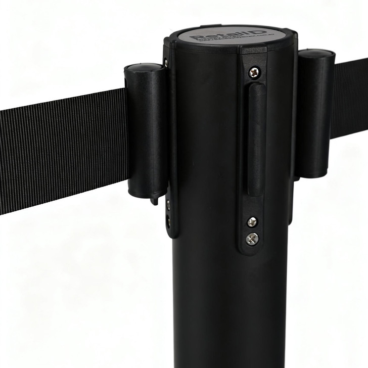 Retractable Posts- Black Post Black Belt