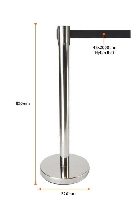 Retractable Queue Barrier