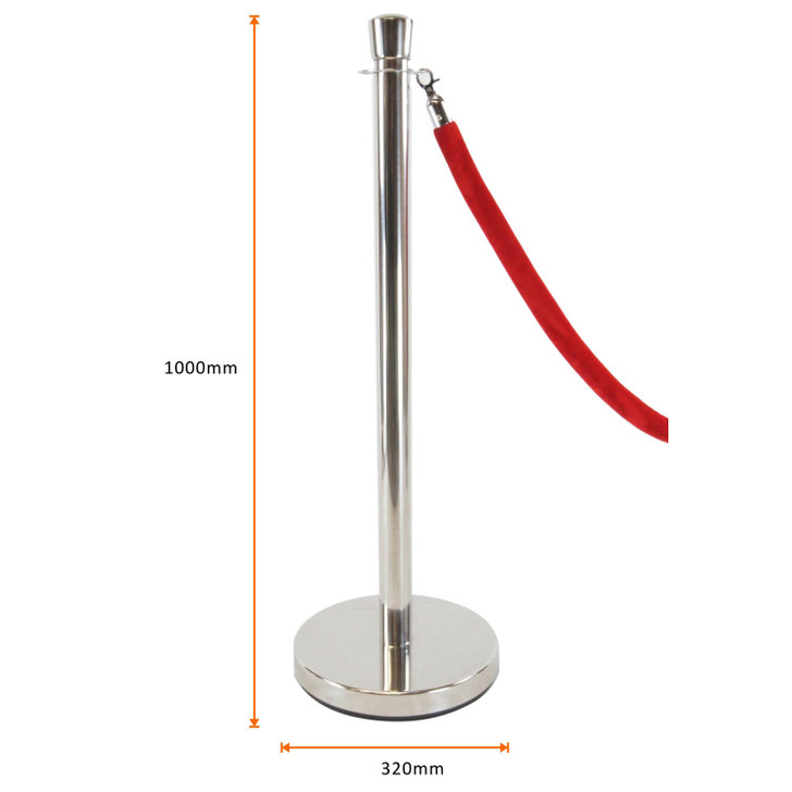Rope Barrier and Rope Bollards for Queue Control