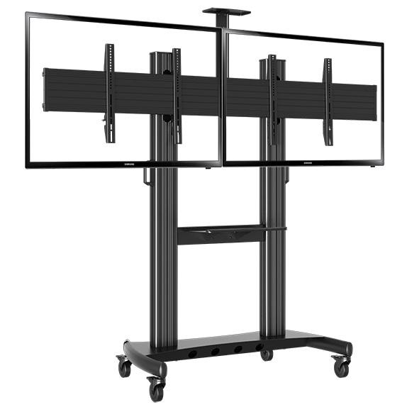 Mobile Tv stand dual screen