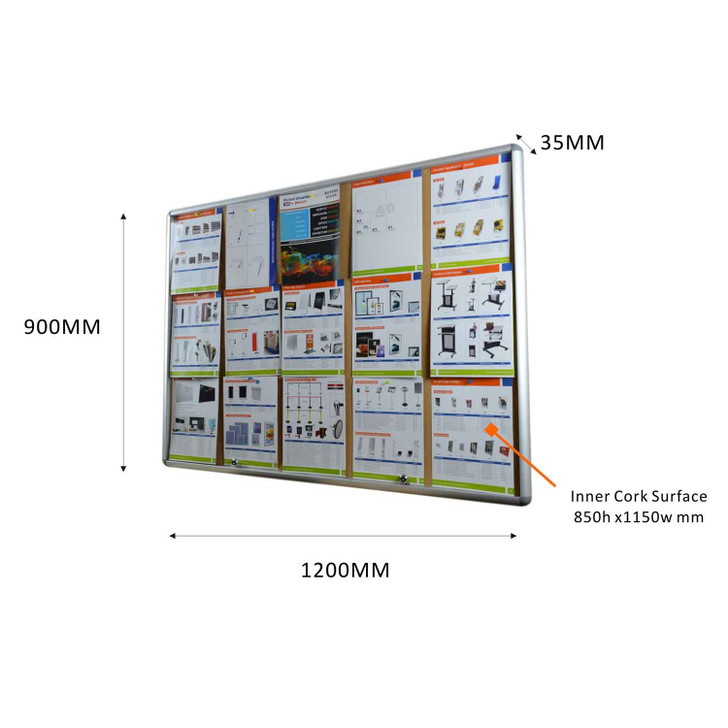 Indoor notice board & pinboard board