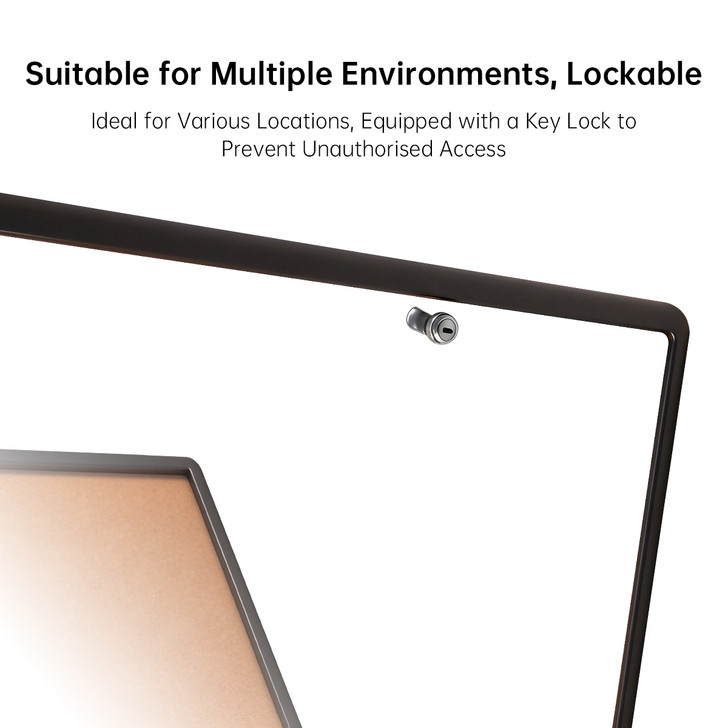 Notice Board Cabinets 15xA4 Indoor Black