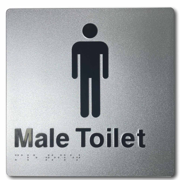 Male Toilet Braille Sign