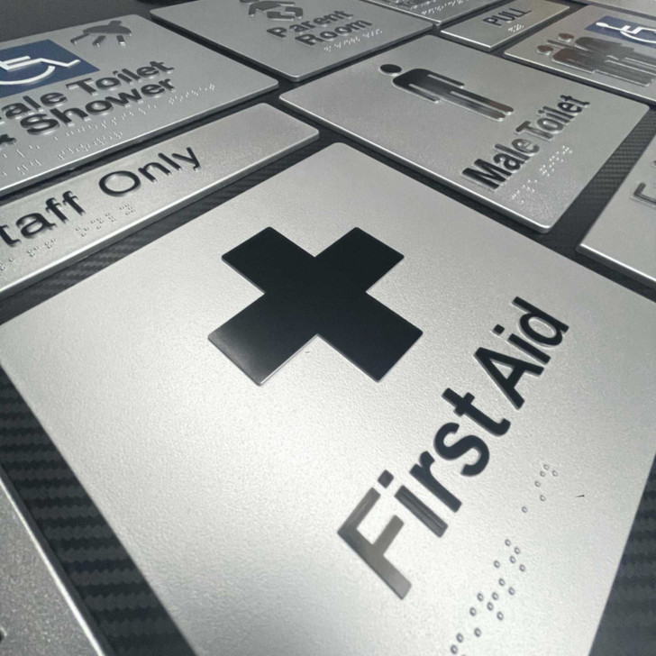 Exit Braille Sign