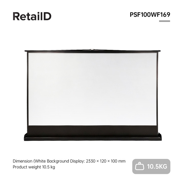 ErgoDC Floor Projector Screen 100" 16:9