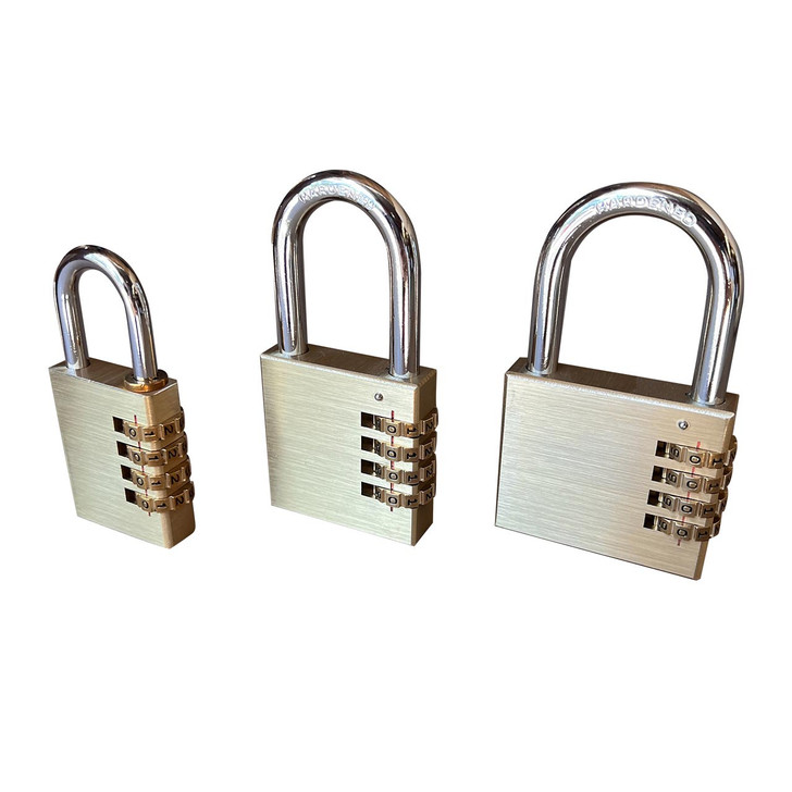 Brass High-Security Passcode Padlock 105x60x14mm