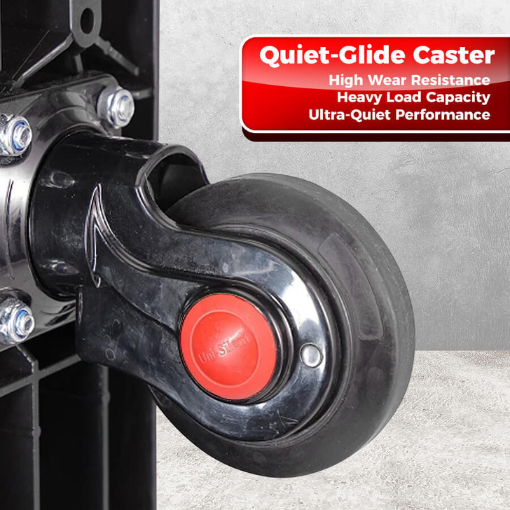 Double Layer Utility Trolley – Silent Castors & Dual Handles