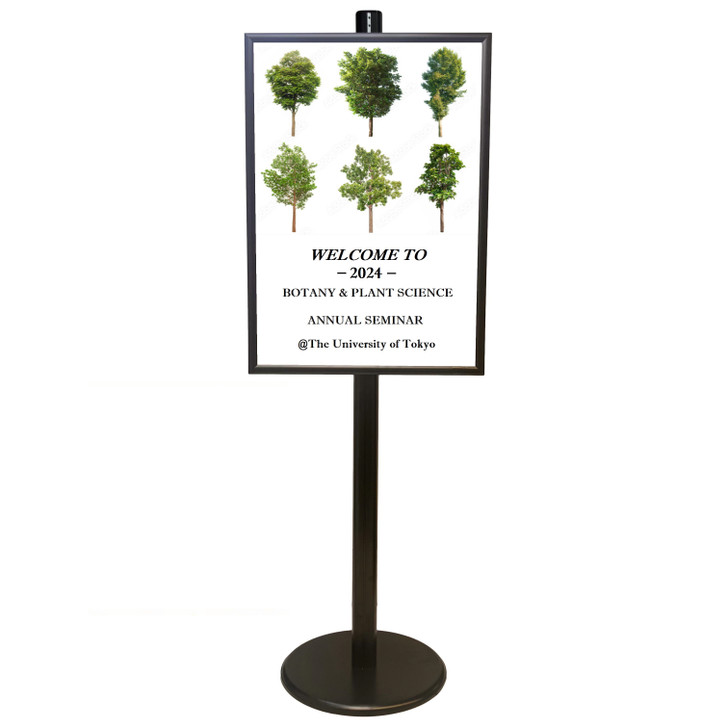 Black A1 Poster Stand with Eco Frame – Double Sided