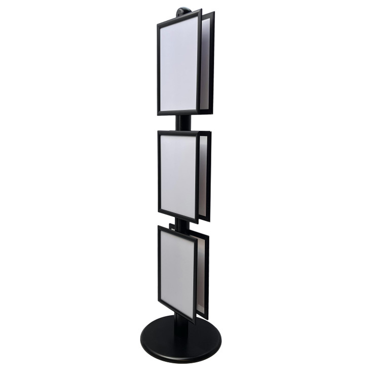 Black A3 Triple Poster Stand with Eco Frame - Double Sided