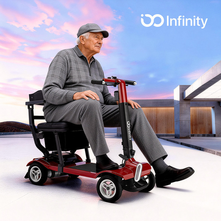 Infinity Ultra Lite Mobility Scooter-Red
