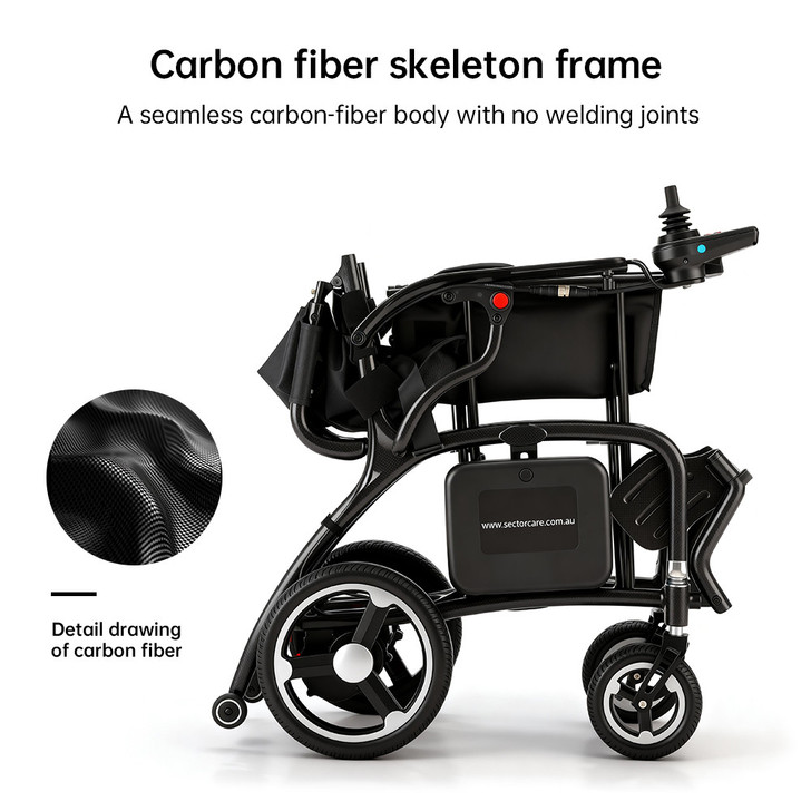 Infinity Feather Electric Wheelchair Carbon Fibre
