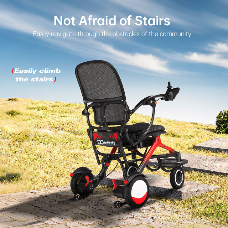 Infinity Carbon Ergo Electric Wheelchair- Mesh Back