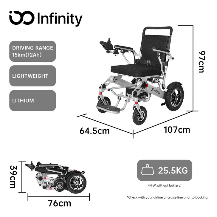 Infinity Aluminum Alloy Electric Wheelchair
