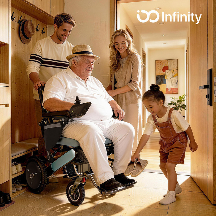 Infinity Comfort Electric Wheelchair - Blue
