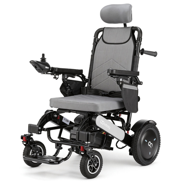 Infinity Comfort Electric Wheelchair Grey