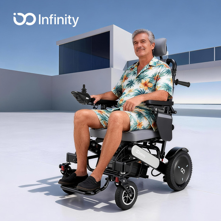 Infinity Comfort Electric Wheelchair Grey

