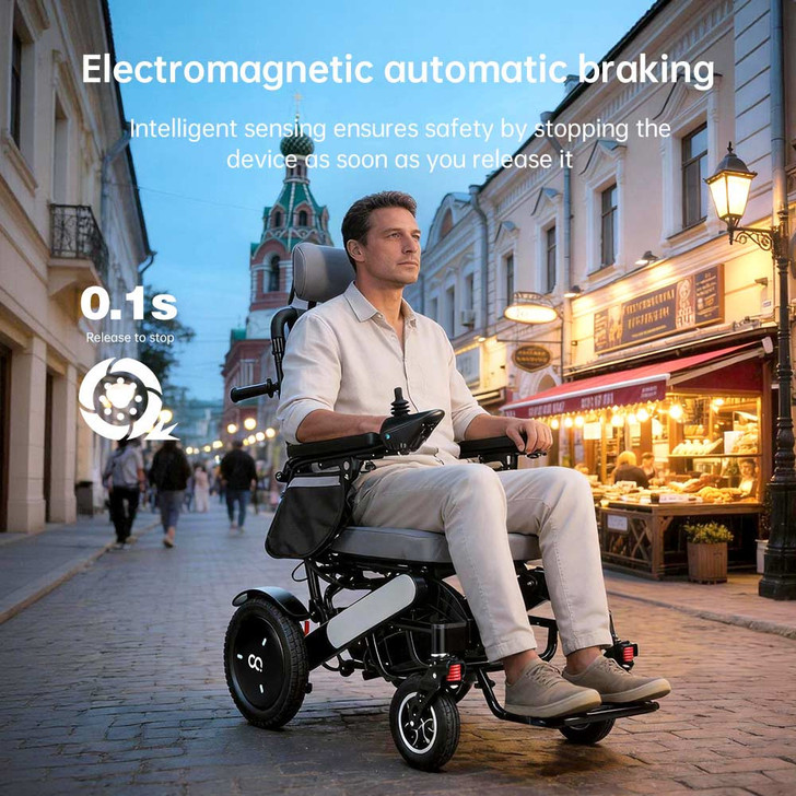 Infinity Comfort Electric Wheelchair Grey
