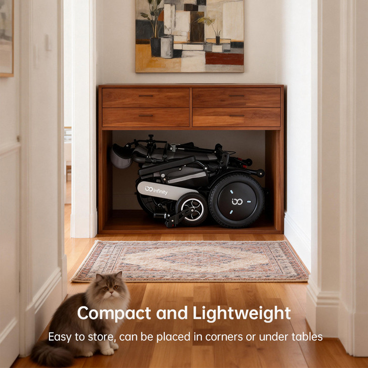 Infinity Comfort Electric Wheelchair Grey