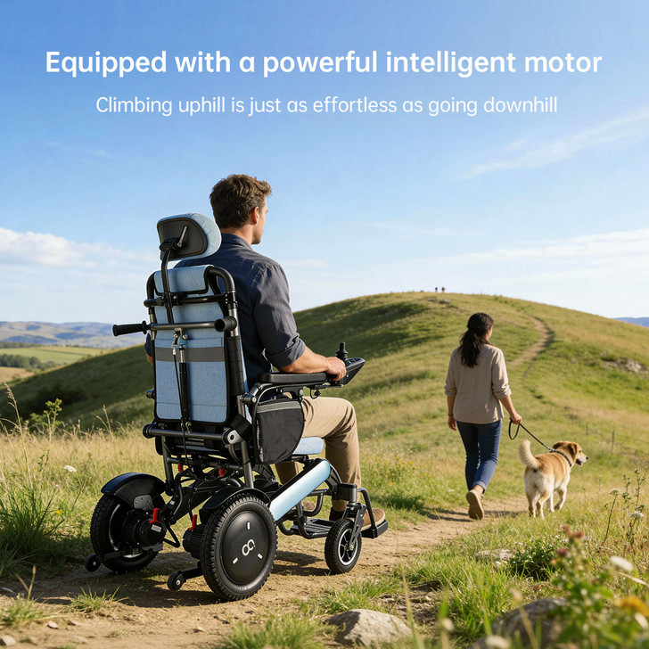 Infinity Comfort Electric Wheelchair – Blue
