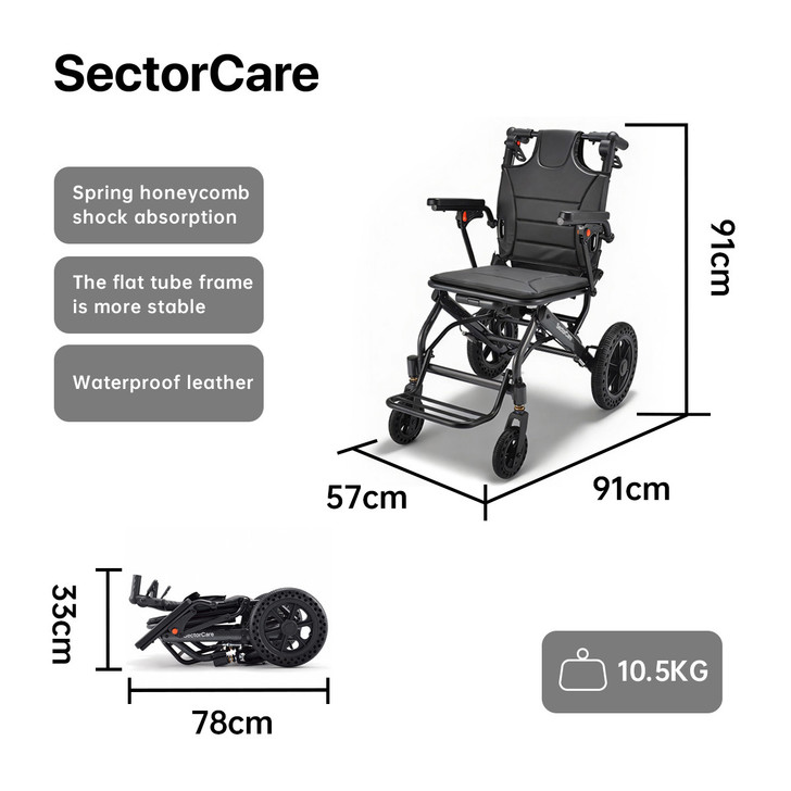 SectorCare Airflex 1 Portable Wheelchair