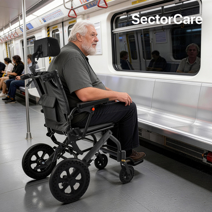 SectorCare Airflex 2 Portable Wheelchair- Headrest
