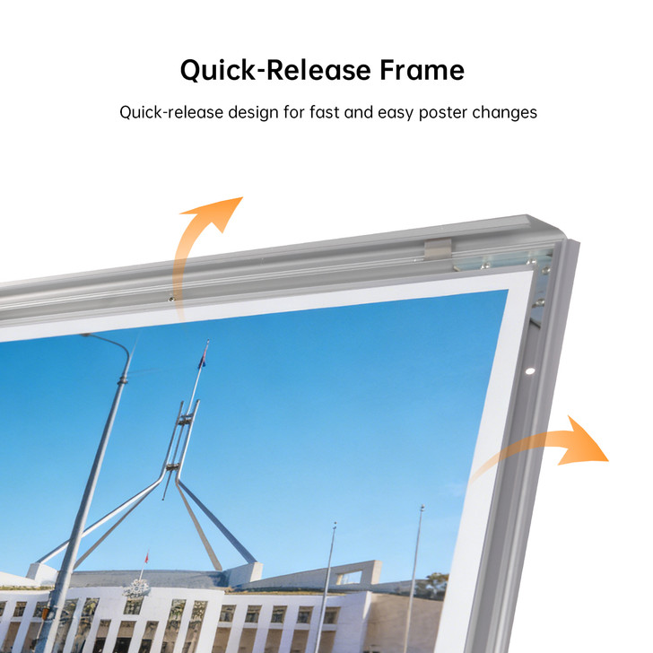 A0 Poster Stand- Double Sided With 32mm Heavy Duty Snap Frame