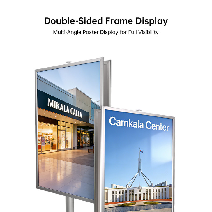 A0 Poster Stand- Double Sided With 32mm Heavy Duty Snap Frame