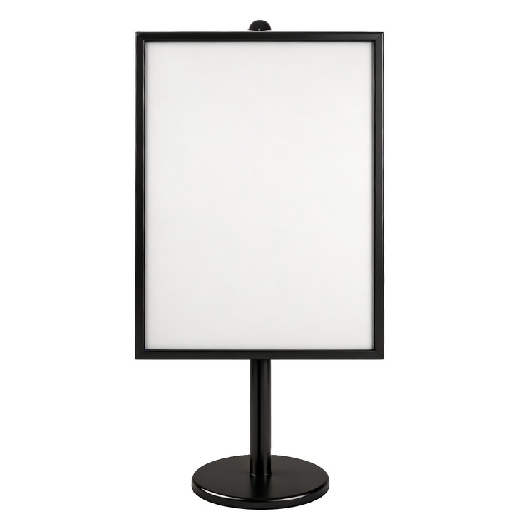 A0 Poster Stand- Single Sided Black With 32mm Heavy Duty Snap Frame