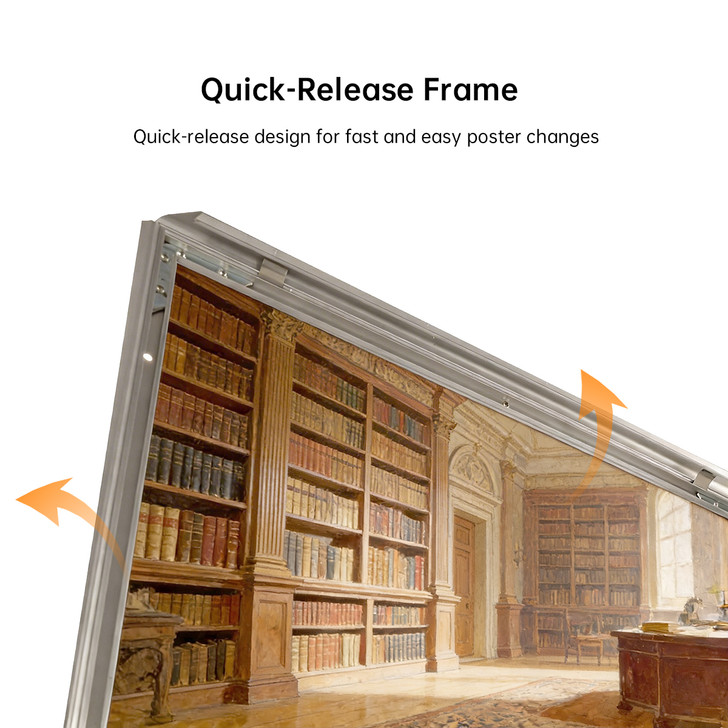 A0 Poster Stand- Single Sided With 32mm Heavy Duty Snap Frame