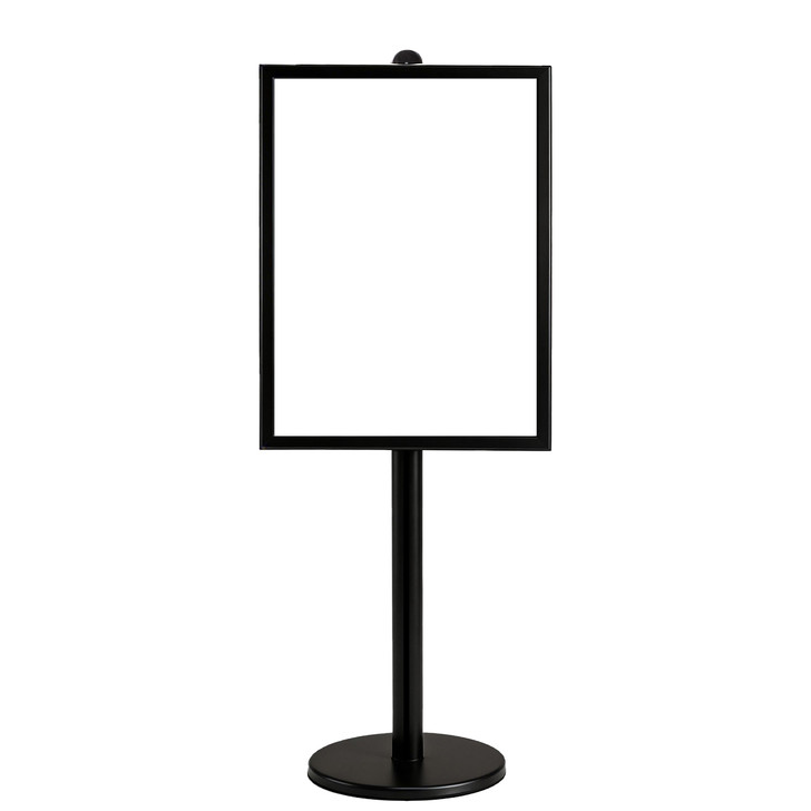 A1 Poster Stand- Double Sided Black With 32mm Heavy Duty Snap Frame