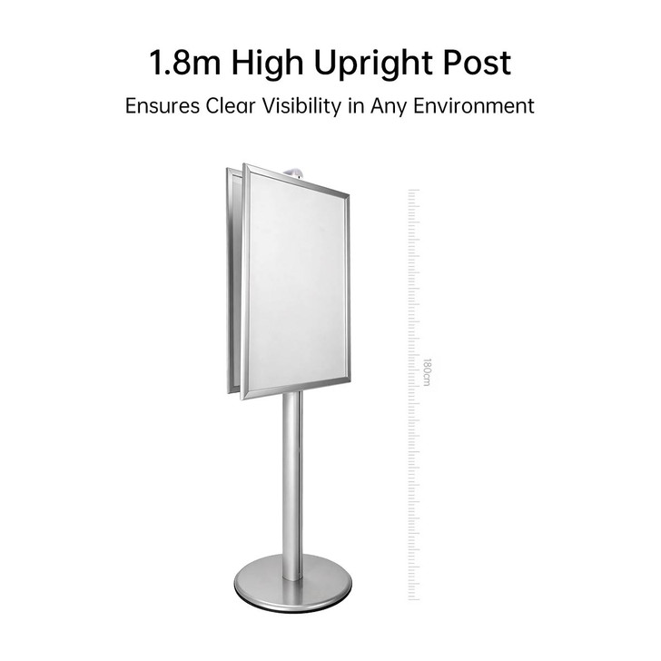 A1 Poster Stand- Double Sided With 32mm Heavy Duty Snap Frame
