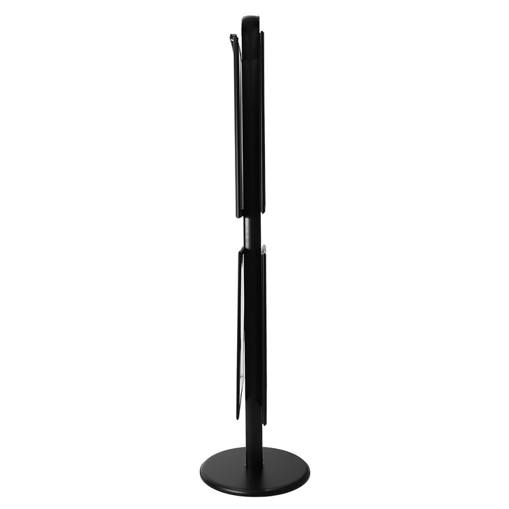 2x A2 Poster Stand - Double Sided Black With 32mm Heavy Duty Snap Frame