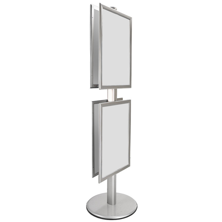 2x A2 Poster Stand - Double Sided With 32mm Heavy Duty Snap Frame