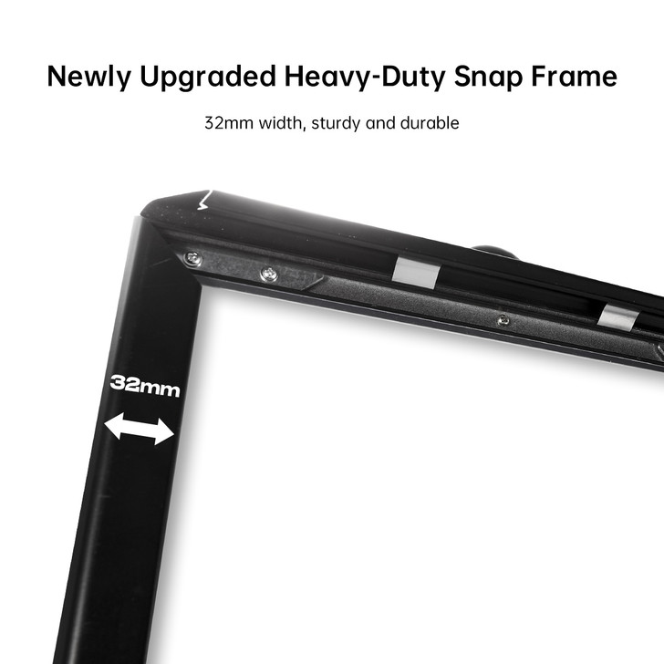 2x A2 Poster Stand- Single Sided Black With 32mm Heavy Duty Snap Frame