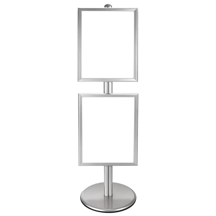 2x A2 Poster Stand - Single Sided With 32mm Heavy Duty Snap Frame