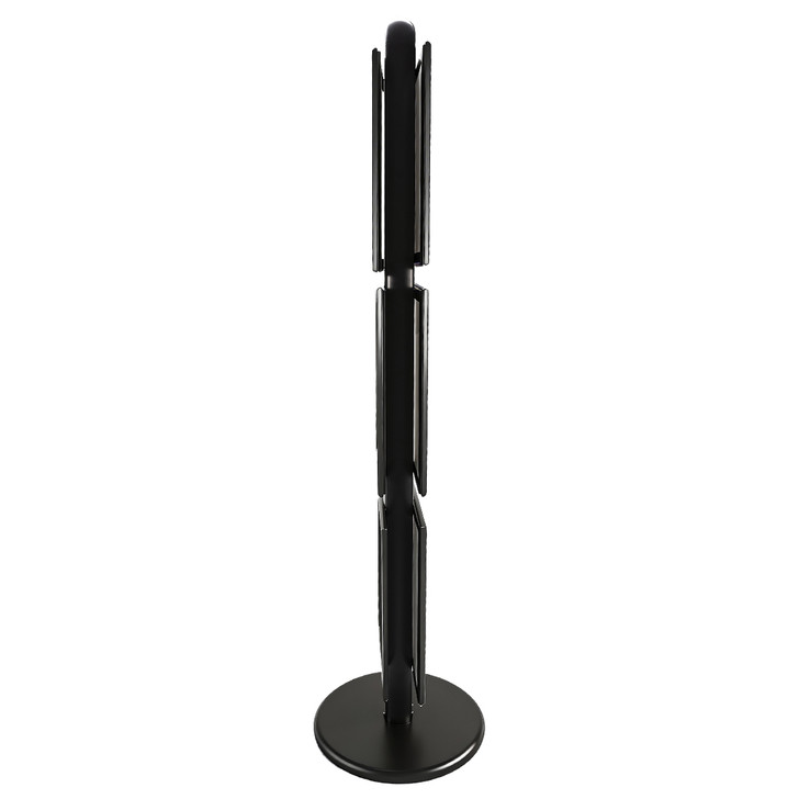 3x A3 Poster Stand - Double Sided Black With 32mm Heavy Duty Snap Frame
