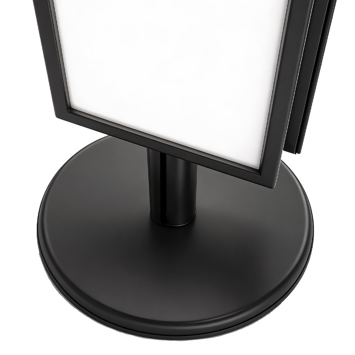 3x A3 Poster Stand - Double Sided Black With 32mm Heavy Duty Snap Frame
