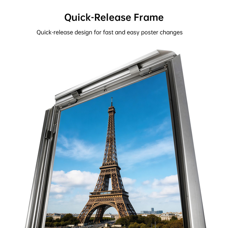 3x A3 Poster Stand- Single Sided With 32mm Heavy Duty Snap Frame