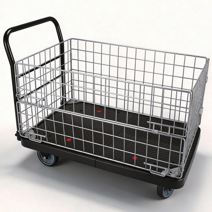 600KG Plastic Platform wire Meshtrolley