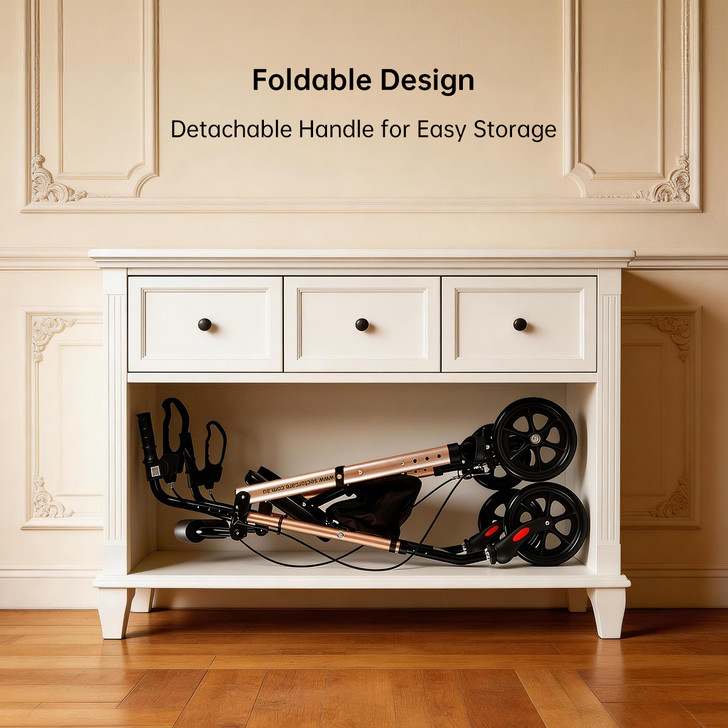 SectorCare LiteRoll Aluminium Rollator Walker - Champagne