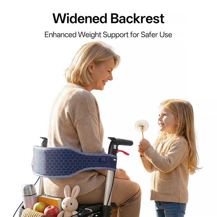 SectorCare GlideRoll Premium Rollator Walker - Champagne