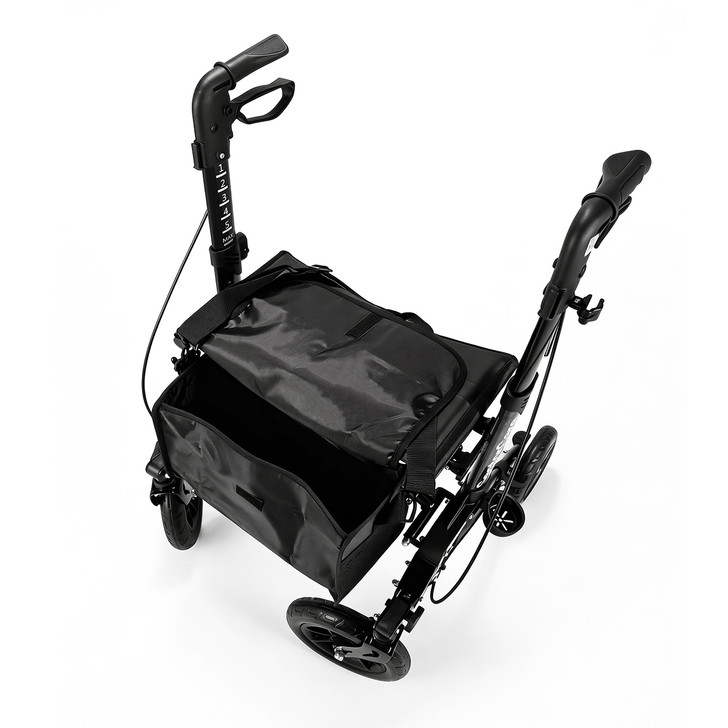 SectorCare TrailGlide Suspension Rollator Walker - Black 