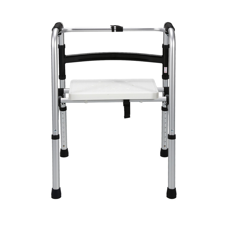 SectorCare Foldable Aluminium Walker with Detachable Seat
