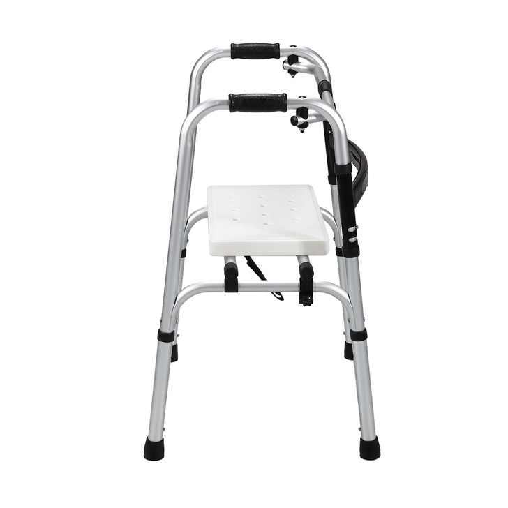 Foldable Aluminium Walker with Detachable Seat