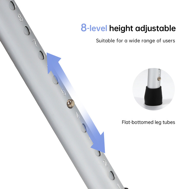 Foldable Aluminium Walker with Detachable Seat