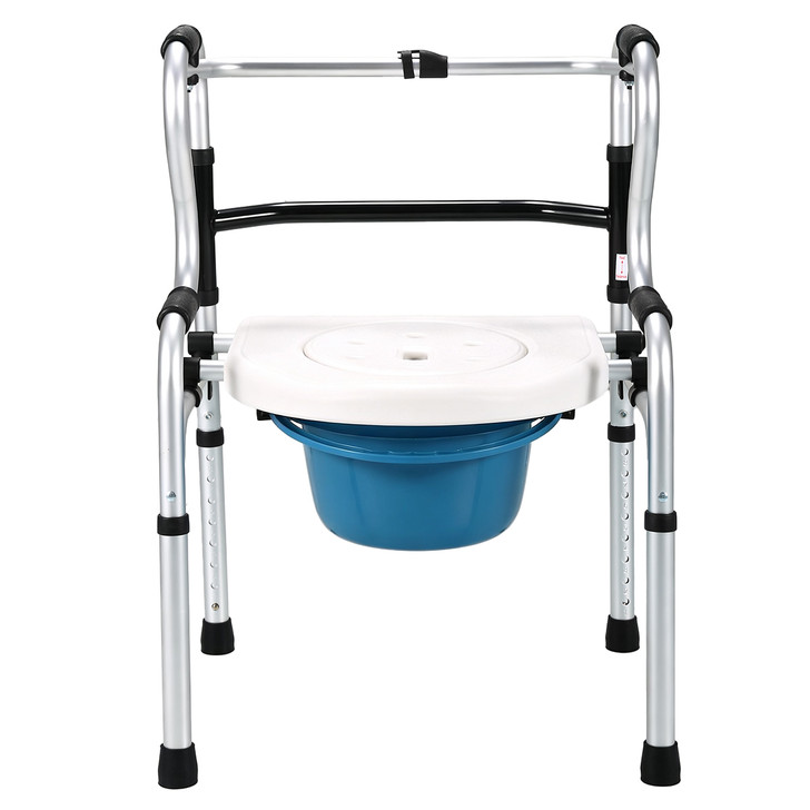 SectorCare 3-in-1 Folding Shower Chair, Commode and Walker – White
