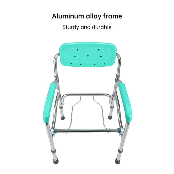Height Adjustable Commode Chair