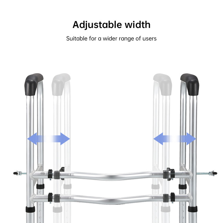 Height Adjustable Toilet Safety Frame with Large Suction Feet
