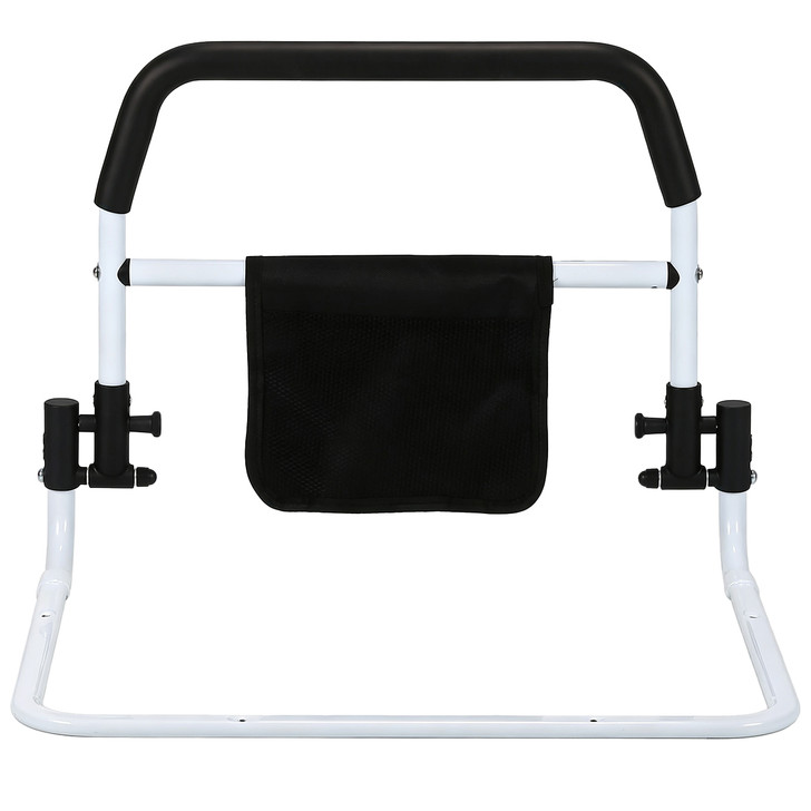 Folding Bed Rail with Safety Handle